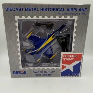 Postal Stamp Collection Diecast Metal Historical Airplane Model F/A-18C Hornet